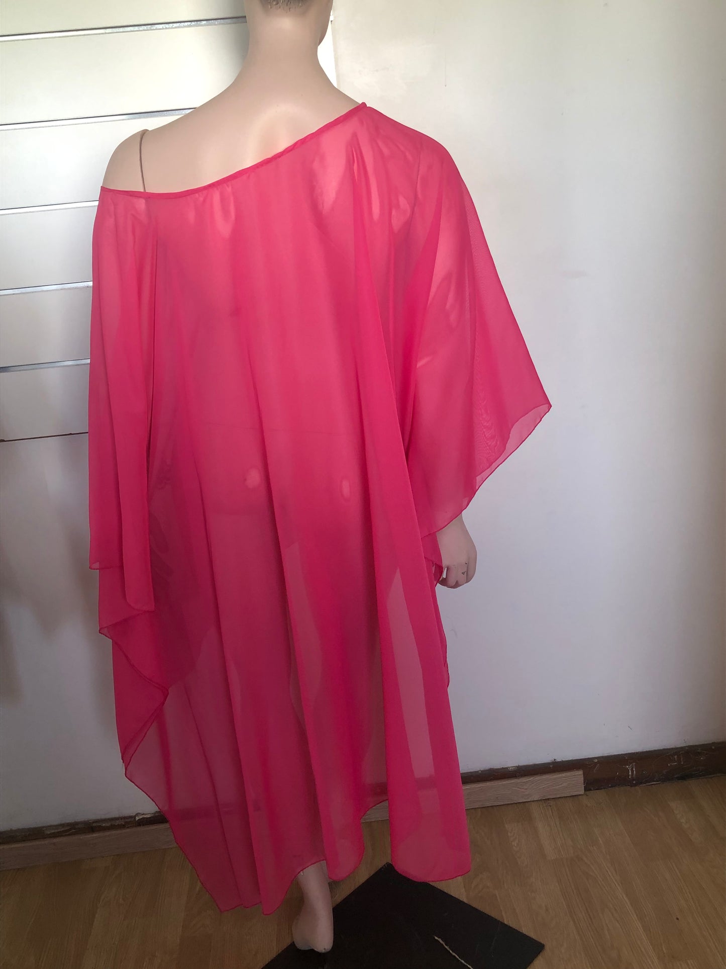 Tunique en voile asymétrique couleur Frushia
