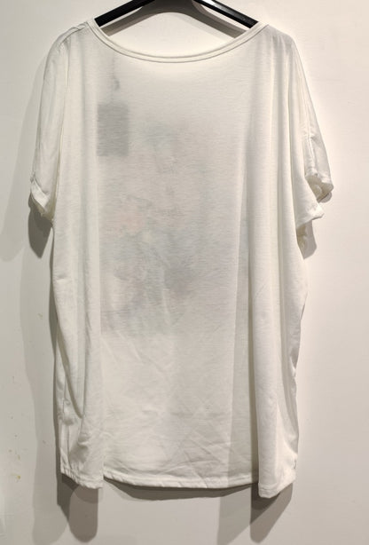 Tee Shirt imprimé vintage Fleur